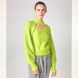 Adeam cutout turtleneck top S New